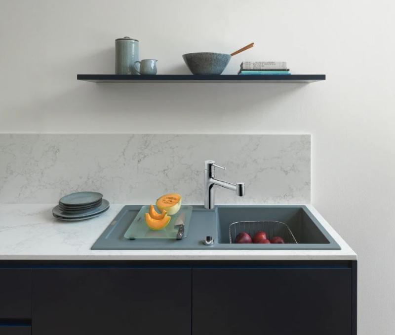 Franke Centro konyhai csaptelep króm kihúzható zuhanyfejjel 115.0600.131