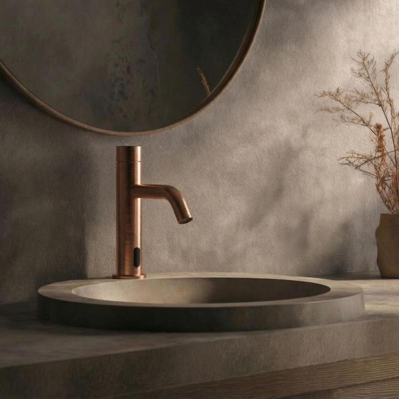 Waterevolution Flow elektronikus infravörös mosdócsap akkumulátorral Réz T110ECPE