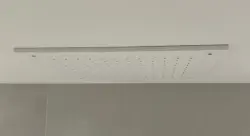 SB Rubinetterie matt fehér corian solid surface beépíthető négyzet alakú esőzuhany mennyezeti zuhanyfej 40cm 1208954083