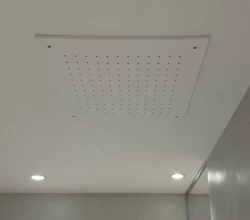 SB Rubinetterie matt fehér corian solid surface beépíthető négyzet alakú esőzuhany mennyezeti zuhanyfej 40cm 1208954083