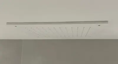 SB Rubinetterie matt fehér corian solid surface beépíthető négyzet alakú esőzuhany mennyezeti zuhanyfej 40cm 1208954083