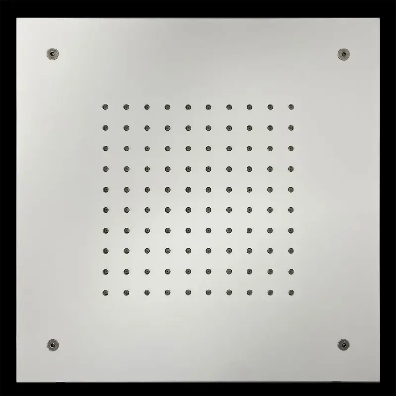 SB Rubinetterie mat fehér corian solid surface beépíthető négyzet alakú esőzuhany mennyezeti zuhanyfej 50cm 1208954084