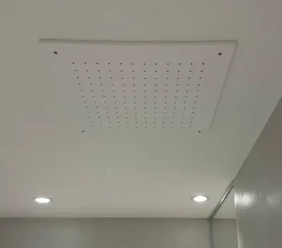 SB Rubinetterie matt fehér corian szilárd felületű beépíthető kerek esőzuhany mennyezeti zuhanyfej 30 cm 1208954156