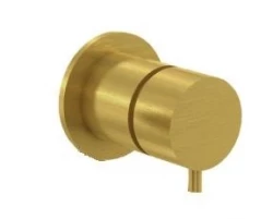 Waterevolution Flow beépített leállószelep Kefekezelt Sárgaréz T143EBLE
