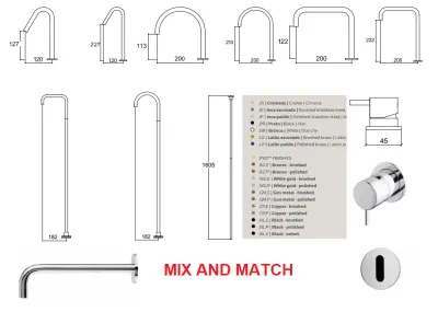 Waterevolution Flow inbouw wastafel met infraroodsensor op netstroom, PVD geborsteld koper, T118EECPE