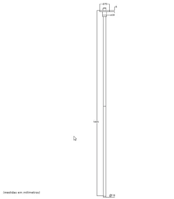 Waterevolution Flow plafond wastafelkraan uitloop PVD geborsteld koper T1678CPE