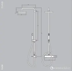 Waterevolution Flow douchecombinatie met thermostaat en regendouche PVD Gun Metal T141TGME

Waterevolution Flow zuhanykombináció termosztáttal és esőzuhannyal PVD Gun Metal T141TGME