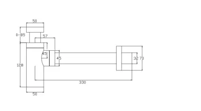 Waterevolution design sifon chroom SIF101