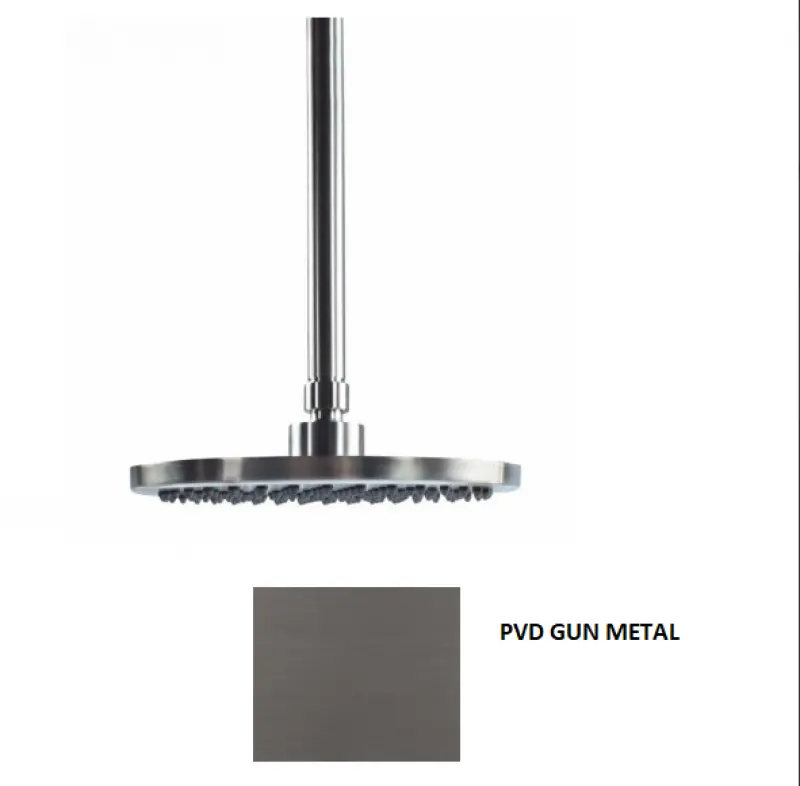Waterevolution Flow fejzuhany 250 mm mennyezeti csatlakozással PVD Gun Metal T164225GME