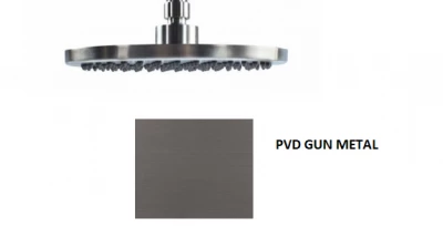 Waterevolution Flow regendouche 250mm PVD Gun Metal T164325GME