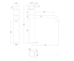 Waterevolution Flow keverőcsaptelep konyhához PVD szálcsiszolt réz T150CPE