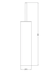 Waterevolution Deep WC-borstelset staand PVD geborsteld koper A240CPE