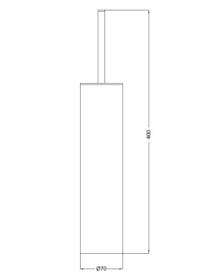Waterevolution Deep WC-borstelset staand PVD Gun Metal A240GME