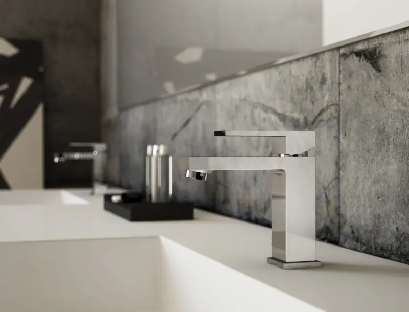 PB Kiki 1-lyukas magas mosdócsaptelep mosdókagylókhoz matt fekete