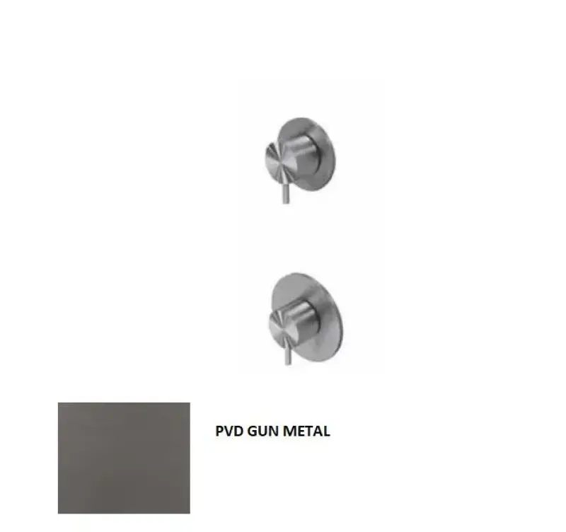 Waterevolution Flow beépíthető zuhanytermosztát 1 átállítócsappal, világos arany 1208954644