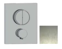 SB Push Square Beépített termosztátos csaptelep nyomógombos átváltóval és térfogat szabályozóval rozsdamentes acél 1208955123