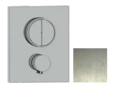 SB Push Square Beépített termosztátos csaptelep nyomógombos átváltóval és térfogat szabályozóval rozsdamentes acél 1208955123