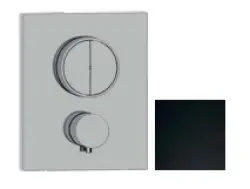 SB Push Square Beépített termosztátos csaptelep nyomógombos átváltóval és térfogat-szabályozóval matt fekete 1208955126