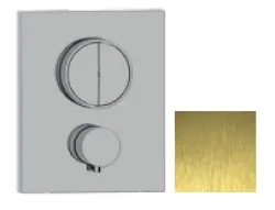 SB Push Square Beépíthető termosztátos csaptelep nyomógombos átváltóval és térfogat szabályzóval PVD arany 1208955129