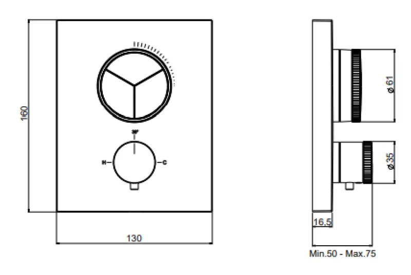 SB Push Square Inbouw thermostaatkraan met drukknop 3 weg omsteller en volumeregelaar PVD koper 1208955136

SB Push Square beépített termosztát csaptelep nyomógombbal, 3 utas átváltóval és ha