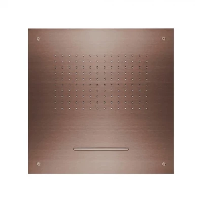 SB Square 316 Beépített esőzuhany vízeséssel 50x50cm mennyezeti zuhanyfej PVD réz 1208955318