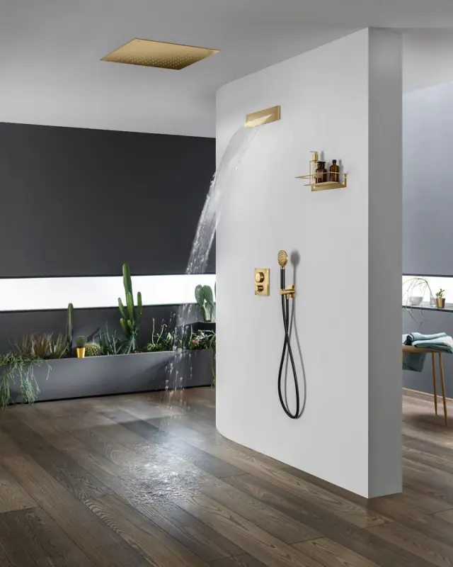 SB Square 316 Regendouche inbouw 50x50cm PVD arany 1208955322