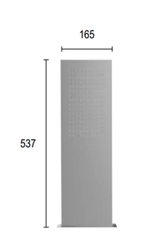 SB Square 316 Esőzuhany falra szerelhető fejzuhannyal PVD gun metal 1208955335