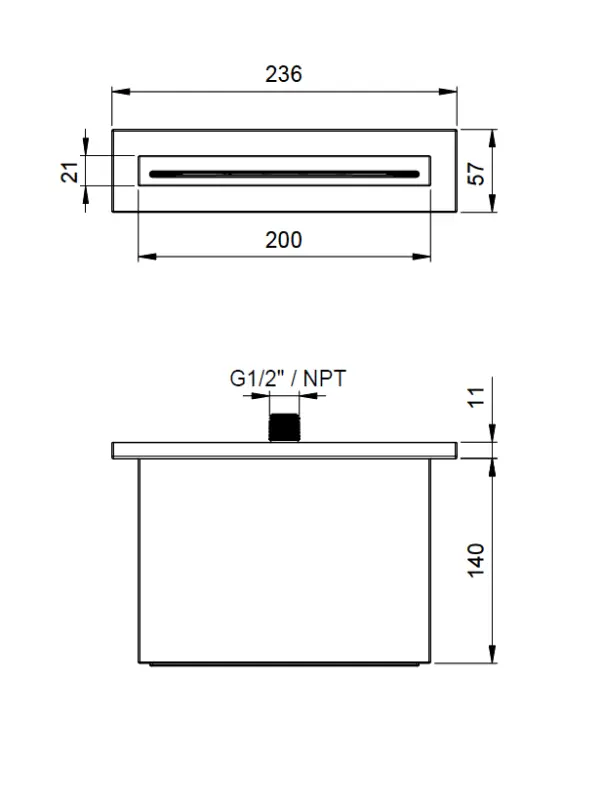 SB 316 Vízesés kifolyó PVD pisztolyfém 1208955338