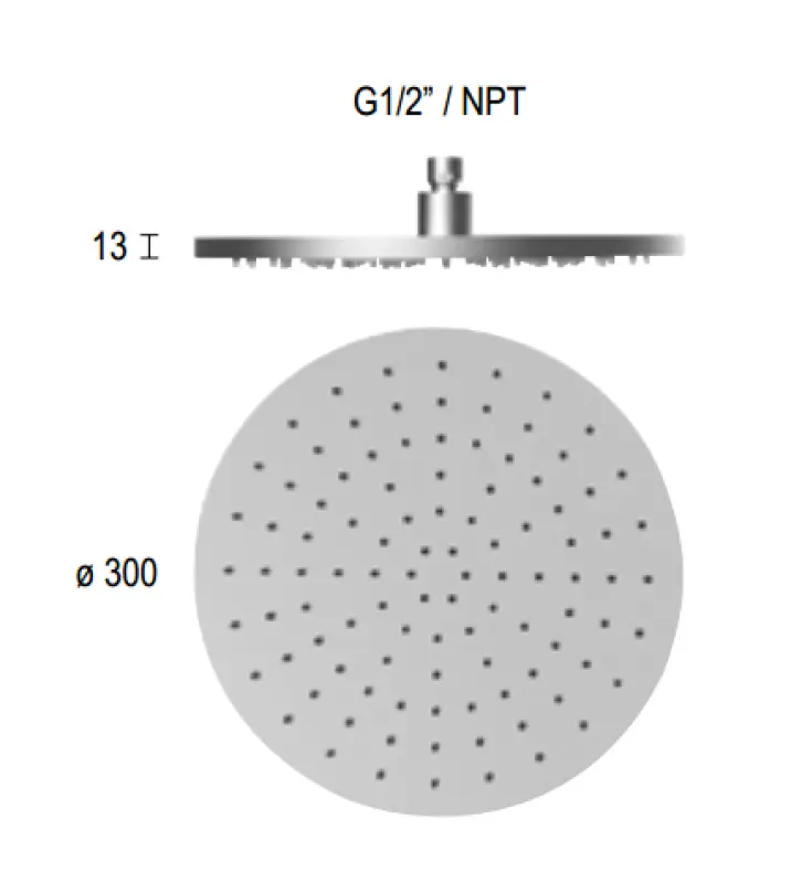 SB Round 316 Esőzuhany fejzuhany 30 cm PVD arany 1208955345