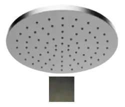 SB Round 316 Esőzuhany feje 25 cm PVD gun metal 1208955349