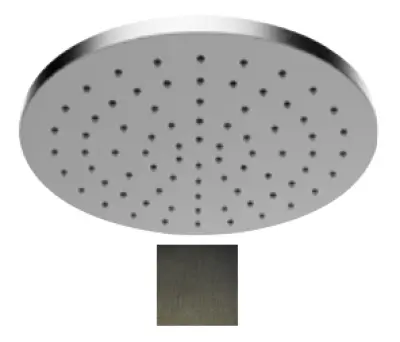 SB Round 316 Esőzuhany feje 25 cm PVD gun metal 1208955349