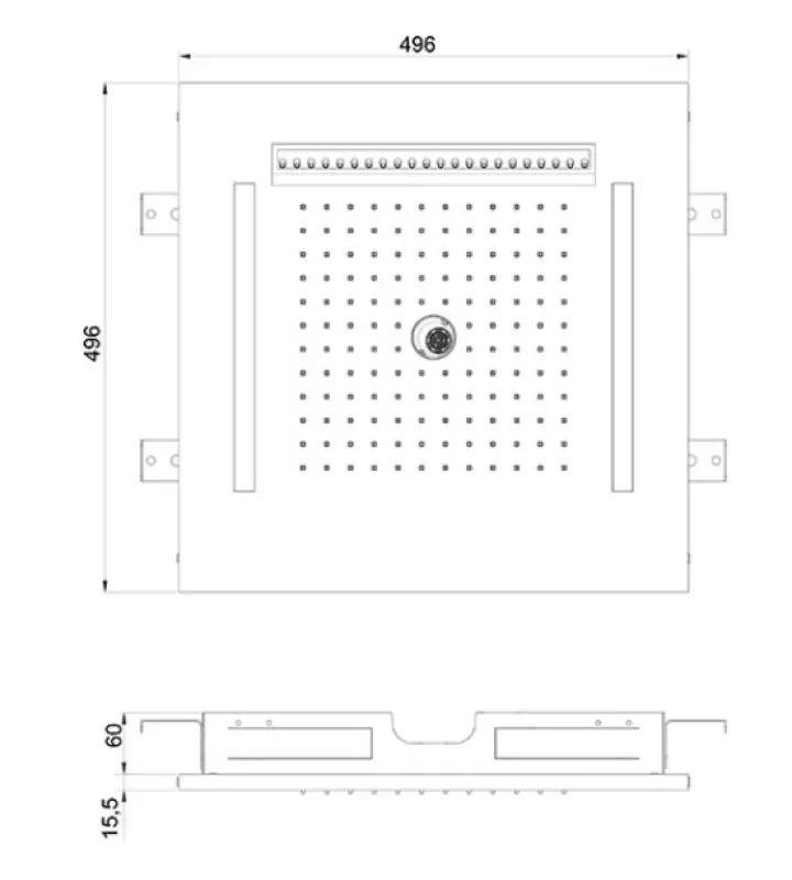SB Wire-Twist Inbouw Regendouche met chromotherapie verlichting mat zwart 1208955378
