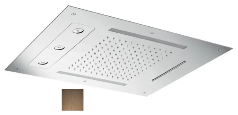 SB Spin Kísértés Kromoterápia Esőztető Zuhany Beépített PVD Réz 1208955418