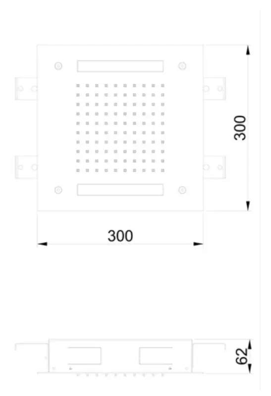 SB Easy Chromotherapy Beépíthető Esőzuhany 30x30cm matt fehér 1208955429