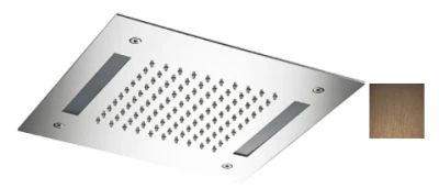 SB Easy Chromotherapie Inbouw Regendouche 30x30cm PVD Koper 1208955430