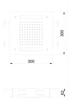 SB Easy Chromotherapie Inbouw Regendouche 30x30cm PVD Koper 1208955430