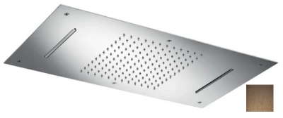 SB Chromotherapy beépített esőzuhany dupla vízeséssel PVD Réz 1208955459