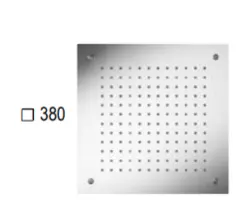 SB Square kromoterápiás beépíthető esőzuhany PVD Gun Metal 1208955466