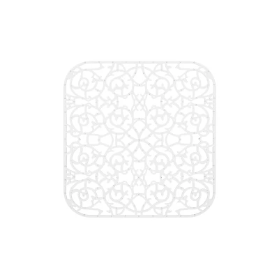 Aquadesign mosogató védőszőnyeg, négyzet alakú, átlátszó, 275x265 mm
