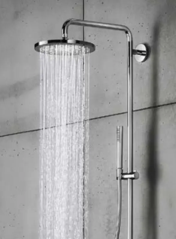 SB Round esőzuhany fejzuhany műanyag 20 cm matt fekete 1208955600