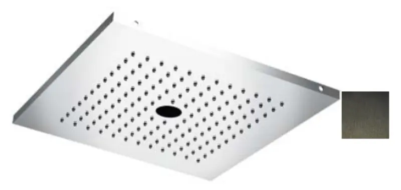 SB Esőzuhany csavaros vízsugárral 38 cm négyzet PVD Fegyverfém 1208955631