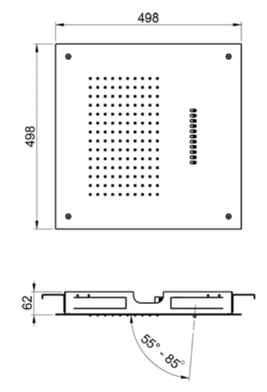SB Wave Temptation Inbouw Regendouche 2-straals Mat Wit 1208955684