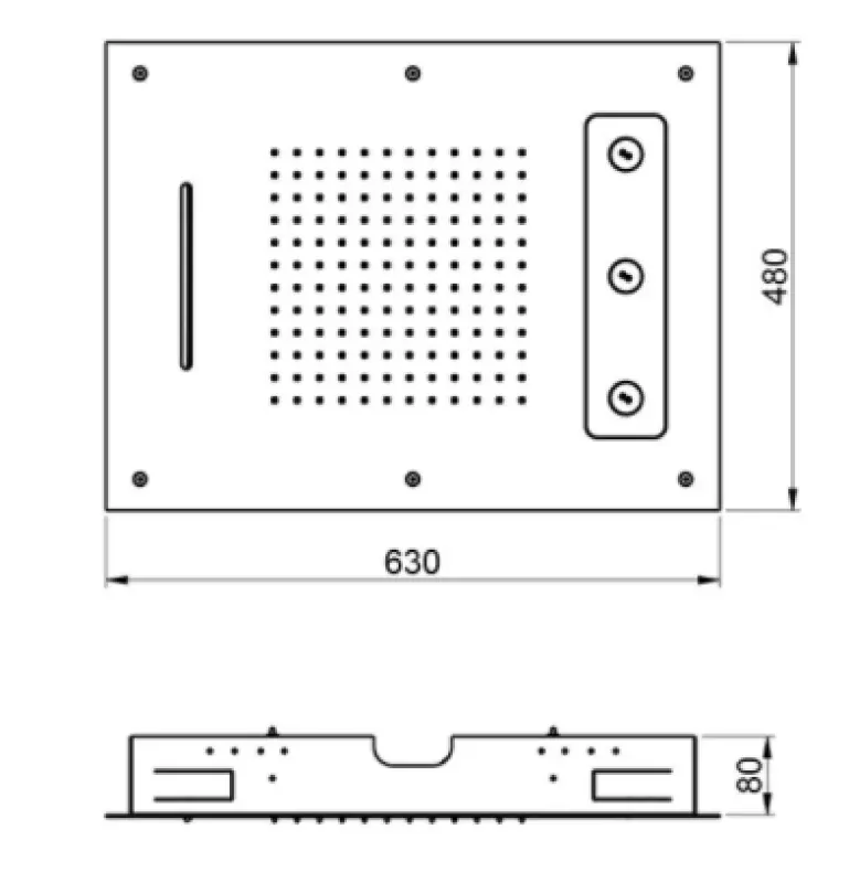 SB Spin Temptation Inbouw Regendouche 3-straals Mat Wit 1208955689