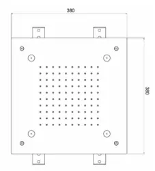 SB Mist Temptation inbouw vierkante regendouche, 2-straals, 38x38 cm, volledig RVS 1208955718