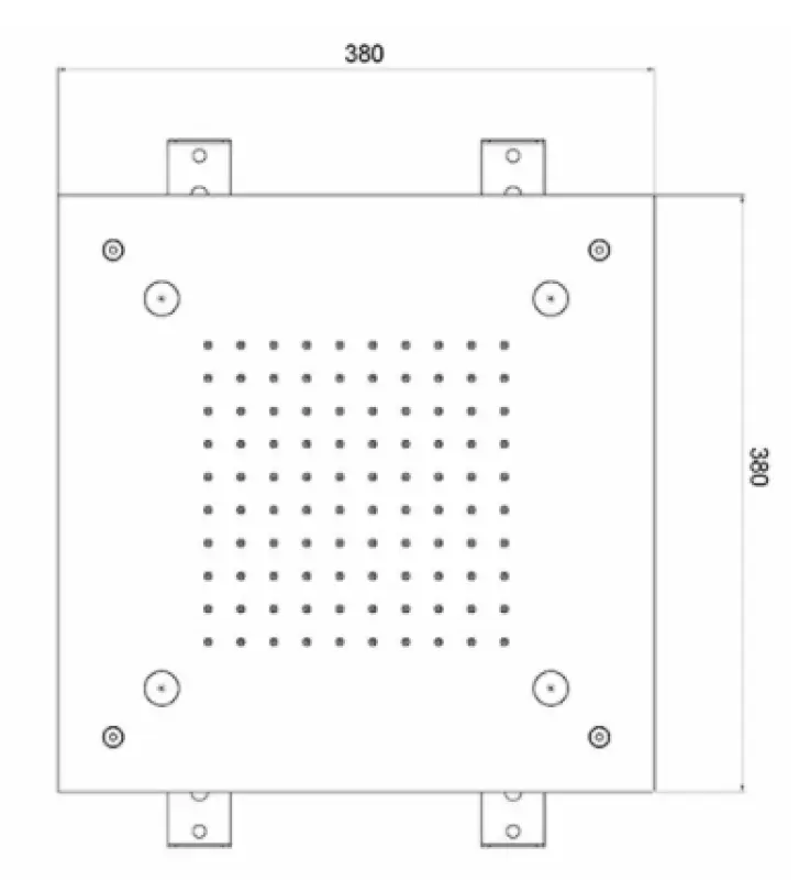 SB Mist Temptation inbouw vierkante regendouche, 2-straals, 38x38 cm, volledig RVS 1208955718