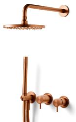 Waterevolution Flow inbouw doucheset met thermostaat regendouche en handdouche geborsteld koper PVD

Waterevolution Flow beépített zuhanykészlet termosztátos esőzuhannyal és kézi zuhannyal, k