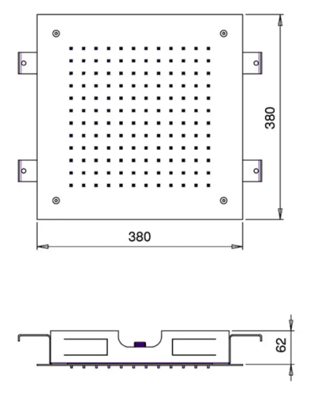 SB Temptation inbouw regendouche vierkant 38x38cm PVD Koper 1208955763