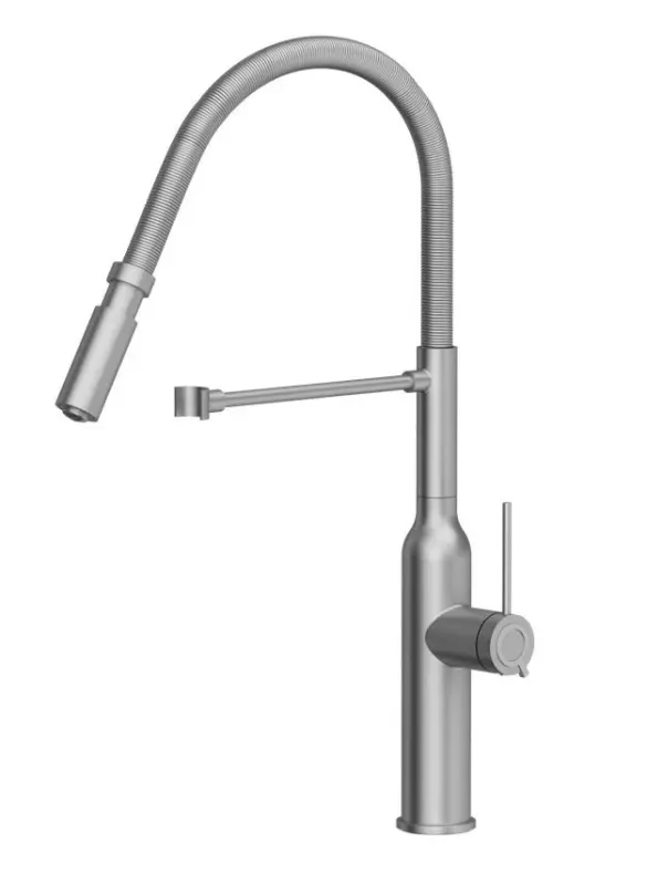 Quadri Stamford magas konyhai csaptelep rugalmas kifolyóval, rozsdamentes acél 1208956080