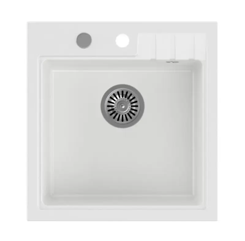 Quadri Cardigan fehér gránit beépíthető mosogató 50x52cm csaptelephellyel 1208956306
