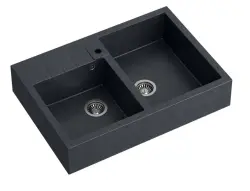 Quadri Minister Dupla Mosogatótálca antracit vidéki stílus 90x62cm 1208956322